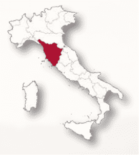 Rundreise Italien Toskana Nord Lagekarte