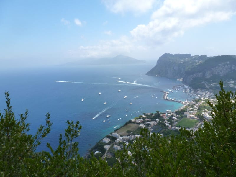 Italien Kampanien Capri Kuesten-Panorama