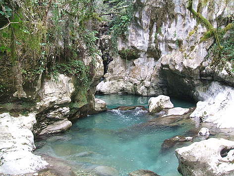 Italien Kampanien Cilento Bussento Grotte