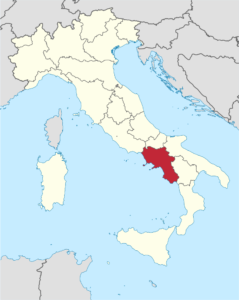 Italien Kampanien Lagekarte