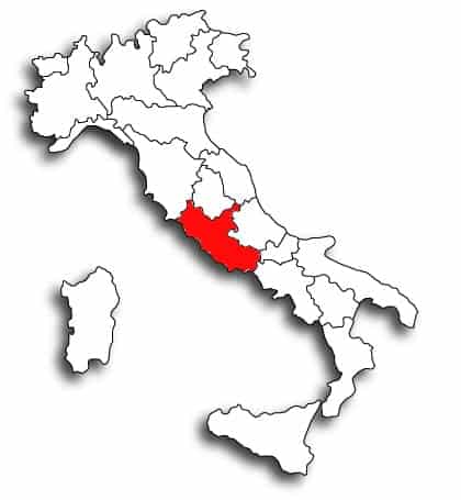 Italien Latium Rom Lagekarte