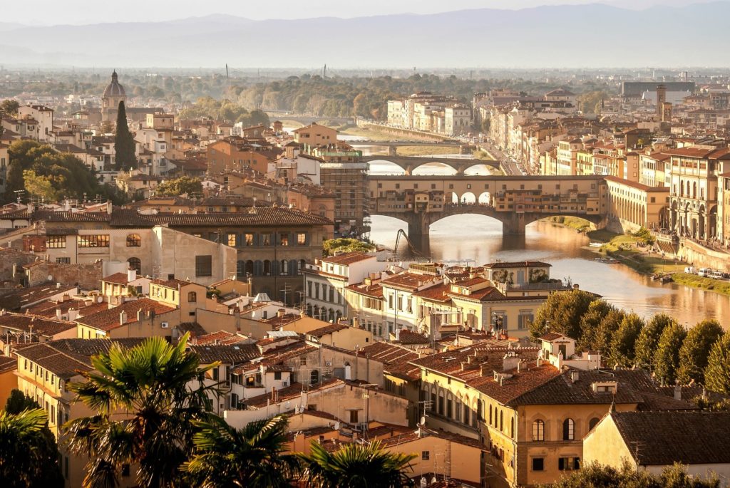 Italien Toskana Florenz Arno