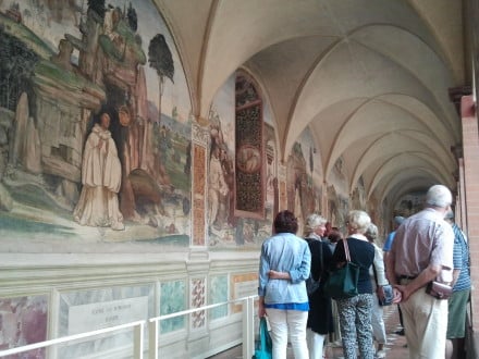 Italien Toskana Kloster Monte Oliveto Maggiore