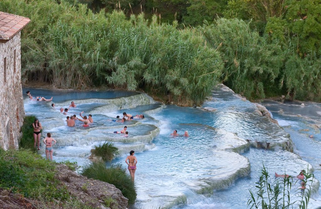 Italien Toskana Maremma Saturnia heisse Quellen