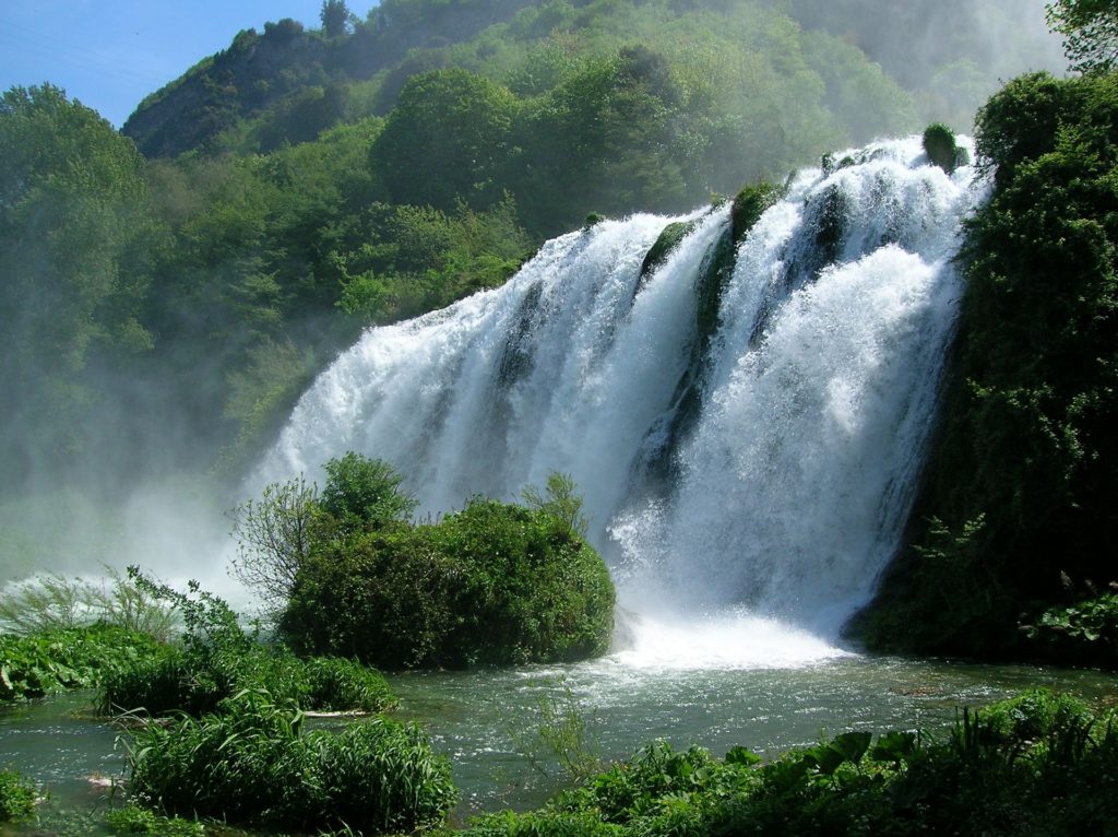 Italien Umbrien Marmore Wasserfall